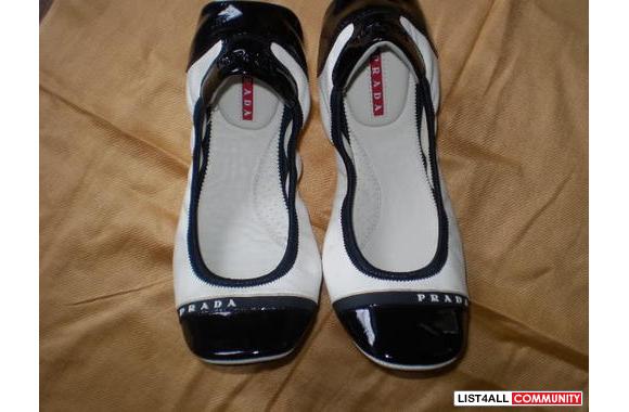 prada nude flats