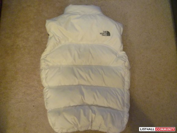 FS : WHITE NORTH FACE VEST 