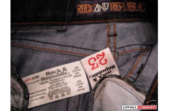 Rock & Republic Kasandra Whiskey Blue Metallic