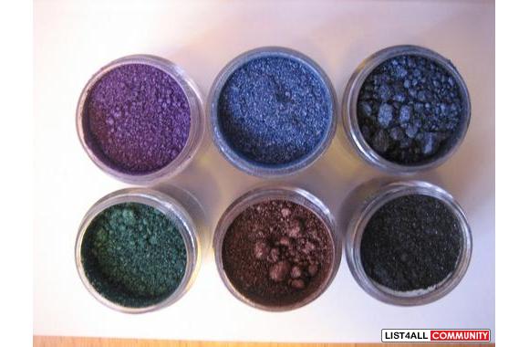 MAC Cosmetics Pigment / Bare Minerals Glitter Eyeshadow samples