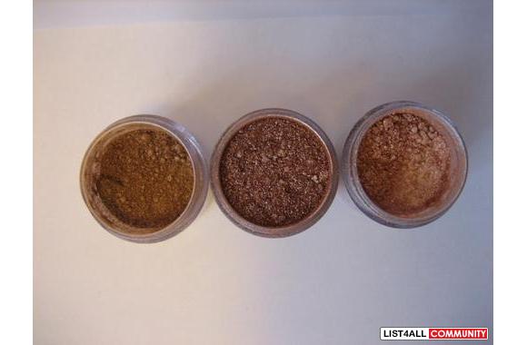 MAC Cosmetics Pigment / Bare Minerals Glitter Eyeshadow samples