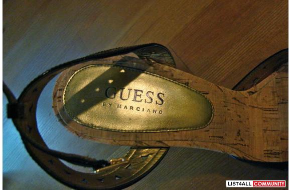 guess cork heels