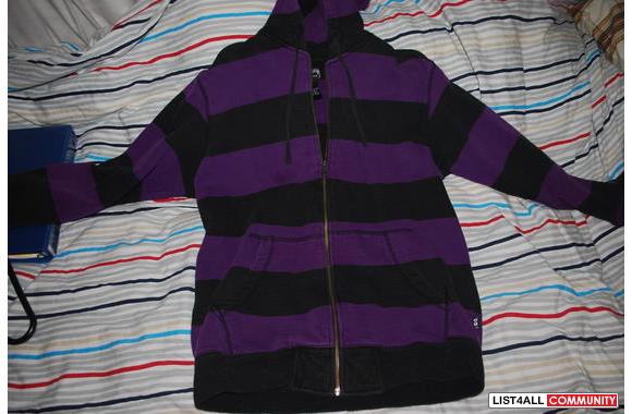 Stussy Black and purple StripesSize: Large