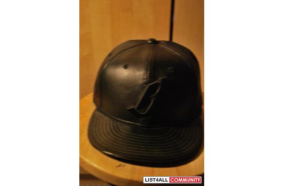 BBC &quot;B&quot; logo leather new era cap&nbsp;never worn bought it a