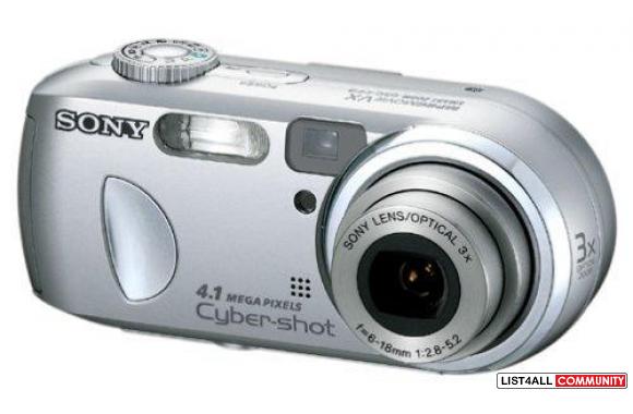 Sony Cybershot  DSCP734.1 MP+rechargable batteries