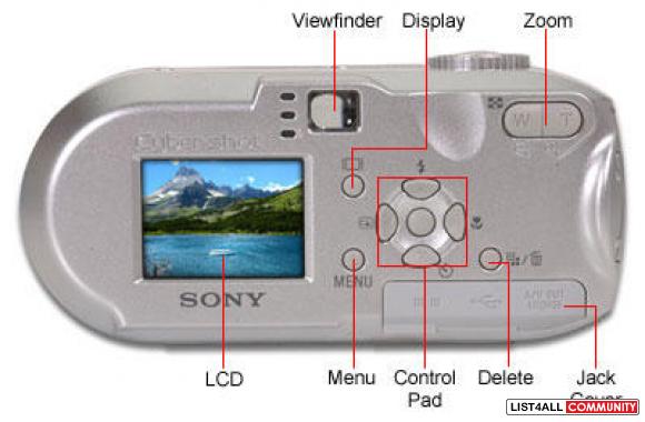 Sony Cybershot  DSCP734.1 MP+rechargable batteries