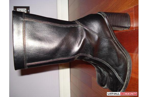 Stylish sexy black boots
