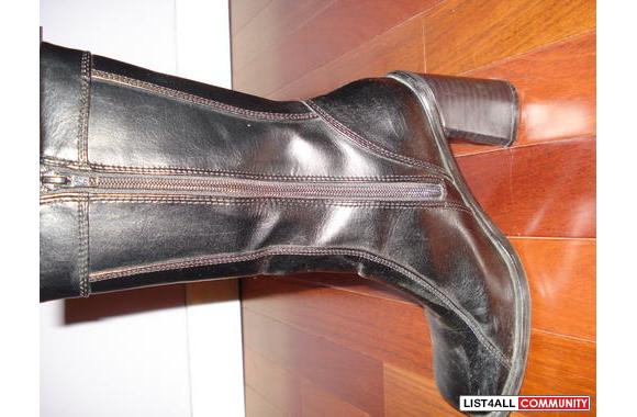 Stylish sexy black boots