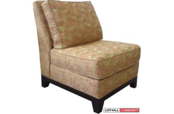 Custom Armless Accent&nbsp;Chair  Custom  CANADIAN