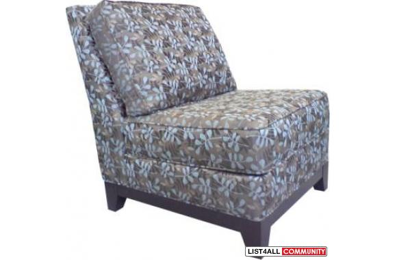 Custom Armless Accent&nbsp;Chair  Custom  CANADIAN