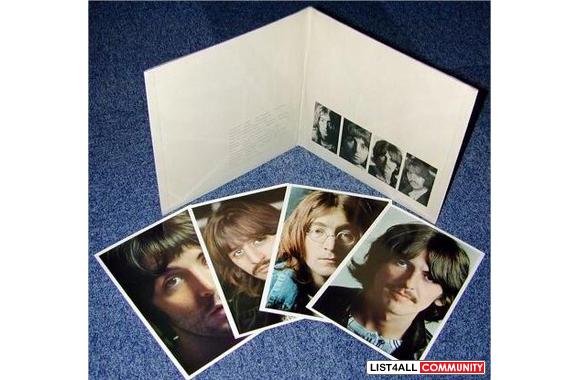 Beatles White Album with inserts poster and pictur