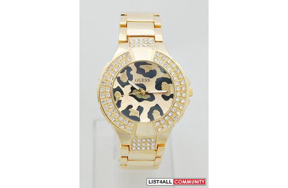 GUESS GOLD LEAPORD WATCH!!!
