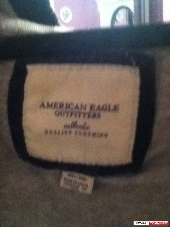 American eagle cardigan with hood sz m