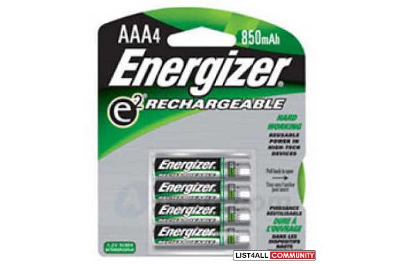 Energizer Nimh "AAA" Batteries - Recharg
