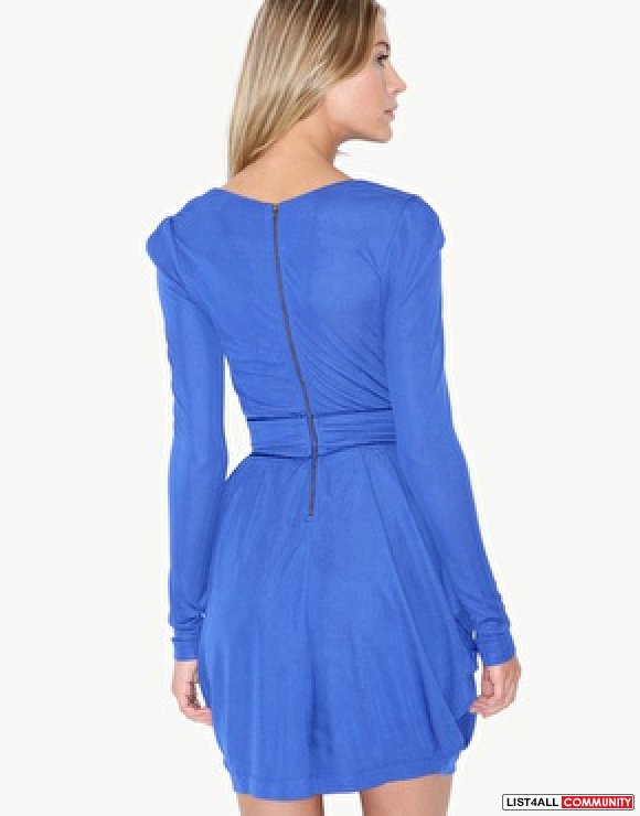 French Connection Scoop Neck Jersey Dress - O/ XS/ UK6