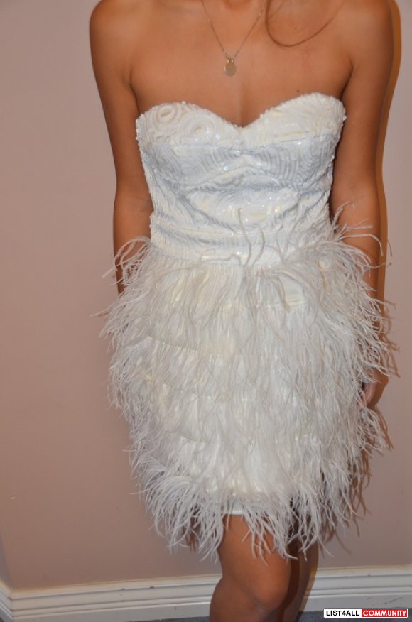 Bebe Sequin Feather ISIS dress - S