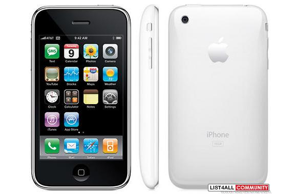 iPhone 3G White 16GB Unlocked with 3