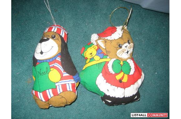 Christmas Decoration lotCat and Dog Ornamentsgood 