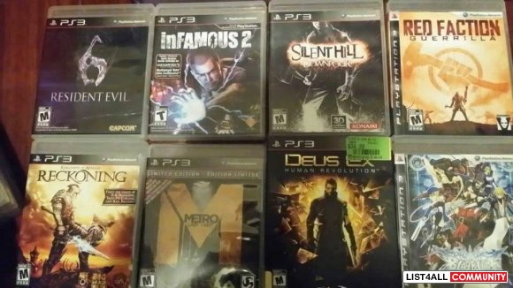 PS3 games - $15 each