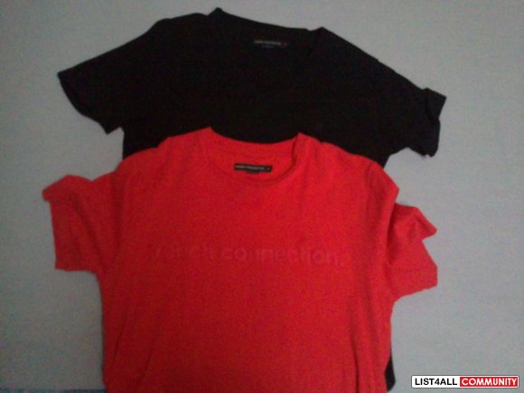 Fcuk Vneck and Tshirt 30 for both