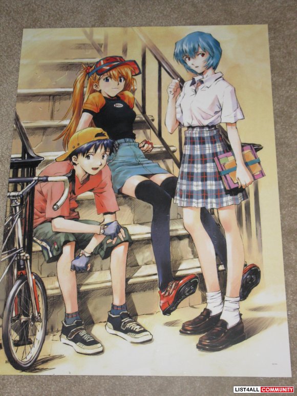Anime Poster - Neon Genesis Evangelion Casual Pilots Manga