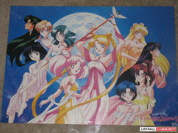 Anime Poster - Sailormoon SuperS Group in Dresses