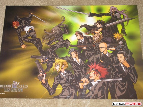 Anime Poster - Final Fantasy Crisis Core Video Game