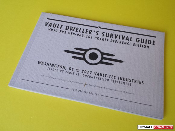 Fallout 3 Game Promo Vault Dweller's Survival Guide Booklet PAX Prime