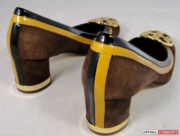 Authentic Tory Burch Frannie Brown Suede Heels
