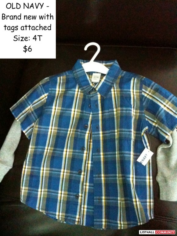 Brand new with tags - Old navy top - Size 4T