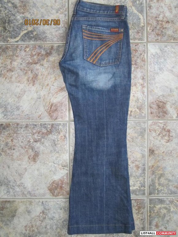 Womens Seven for all mankind (SFAM) - excellent condition - Size 29