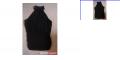 black sleeveless top