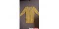 yellow striped cardigan