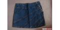 jean zipper miniskirt