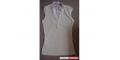 white sleeveless top