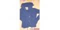 blue 3/4 sleeve cardigan
