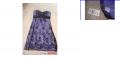 PURPLE DRESS w/ black lace overlay