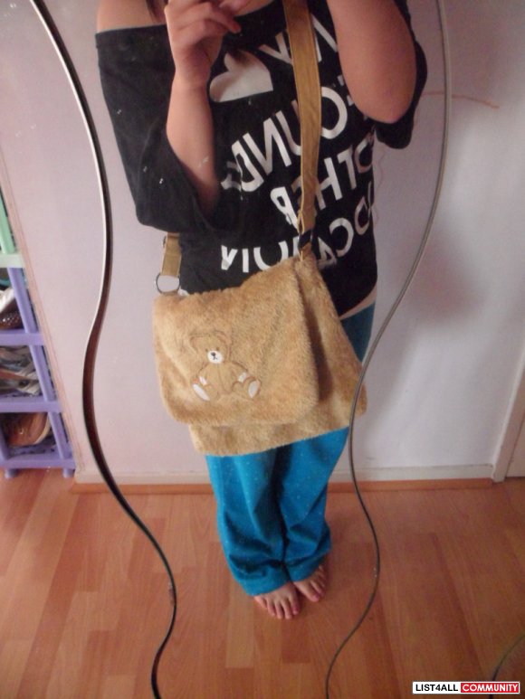 scary teddy purse