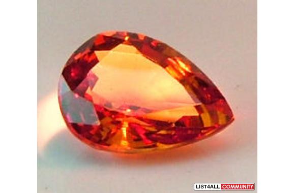 Highly desirable rich mandarin orange to flame red color change garnet