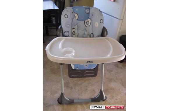 chicco high chair blue