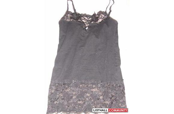 ..BLACK LACEY TANK..brand new from URBAN BEHAVIOUR