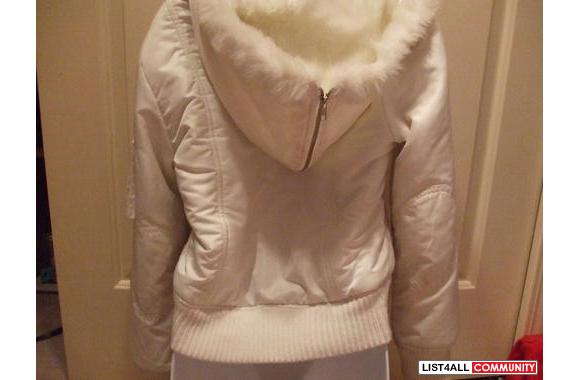 .. BEBE BLUE WHITE JACKET..this jacket is white, b