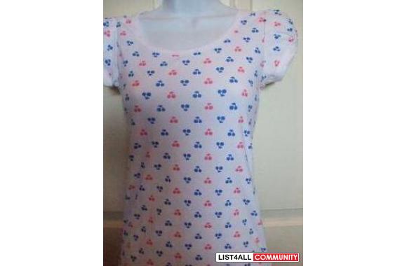 .. PRINTED CHERRY TEE..brand new bought from UBsiz