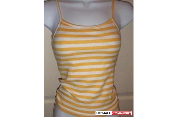 .. YELLOW STRIPED TANK..brand new, great for layer