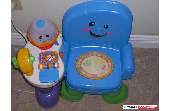 A fisher price learning chair