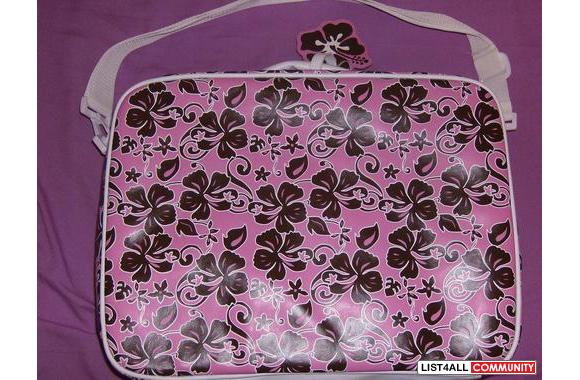 Cute Hawaiian Flower&nbsp;Pink and Brown Travel Ba