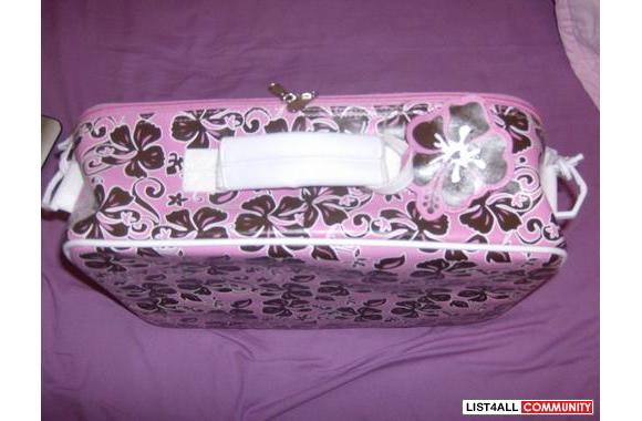 Cute Hawaiian Flower&nbsp;Pink and Brown Travel Ba