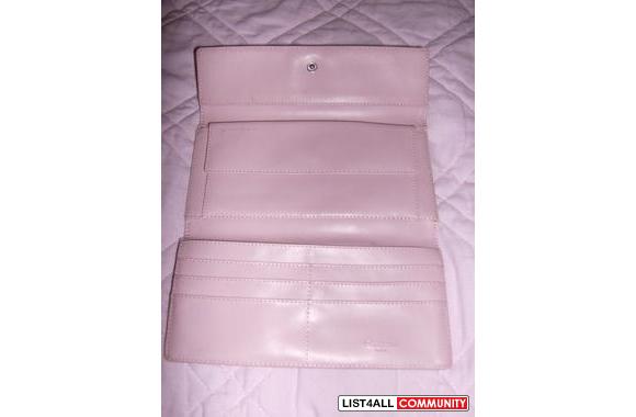 Pink and White Dior Wallet