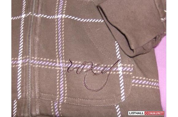 Brown with Fur Inside Roxy JacketSize Mediumbut fi