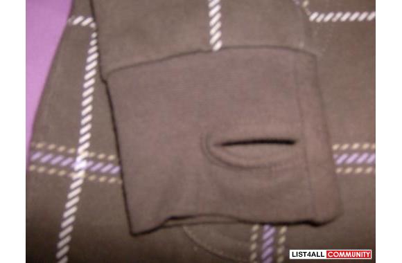 Brown with Fur Inside Roxy JacketSize Mediumbut fi